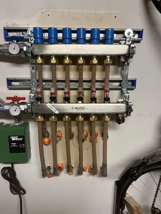 Plumber performing Gas Line Installation at a residential property in Cimarron Hills